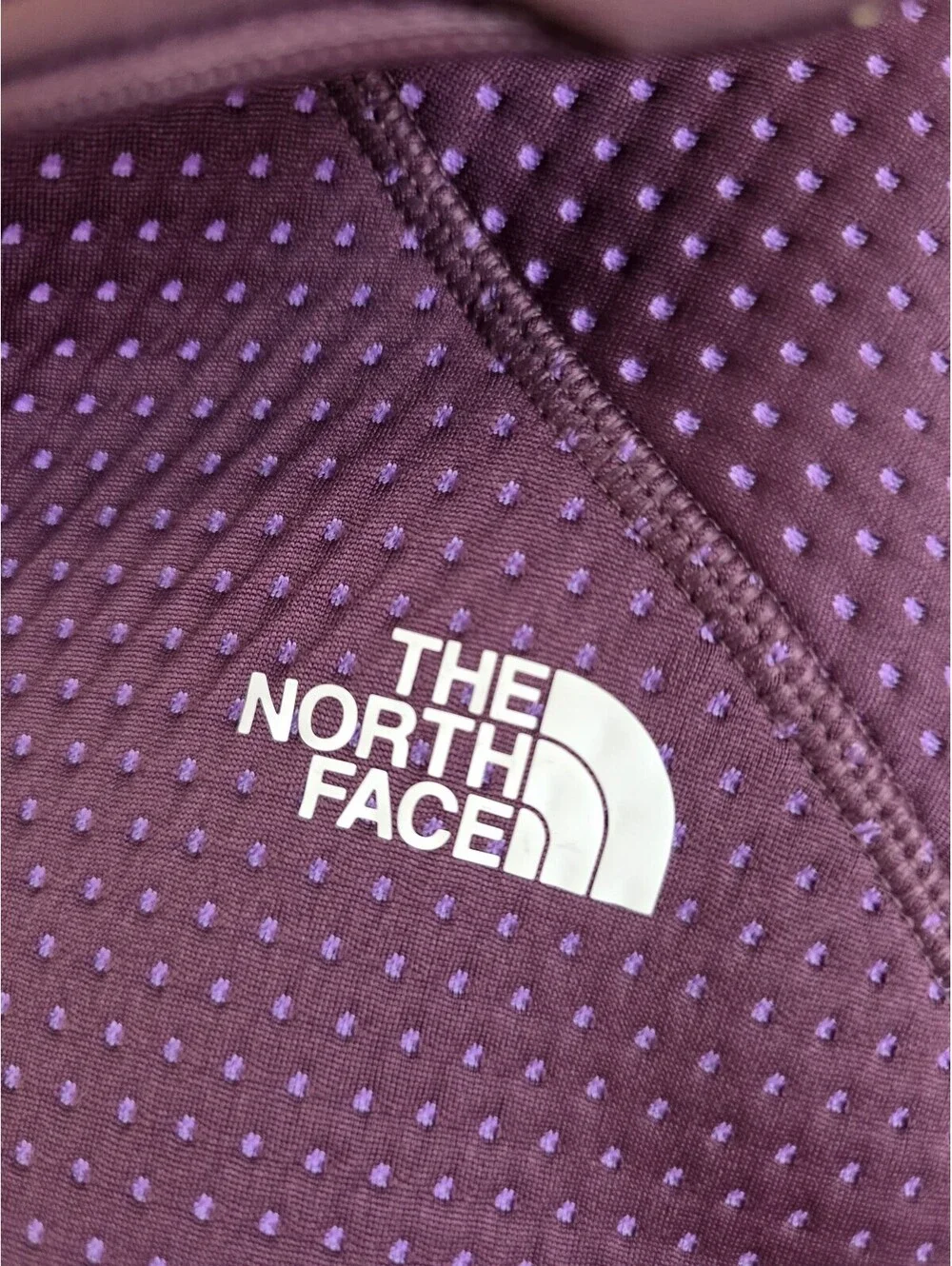 The North Face Women's Purple Half-Zip Pullover Fleece Jacket Medium